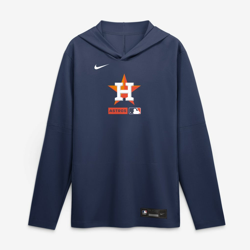 Houston Astros Nike Authentic Collection Dri-FIT Long Sleeve Hooded T-Shirt Discount