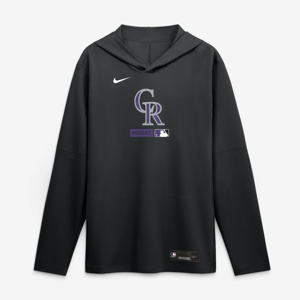 Colorado Rockies Nike Authentic Collection Dri-FIT Long Sleeve Hooded T-Shirt for sale