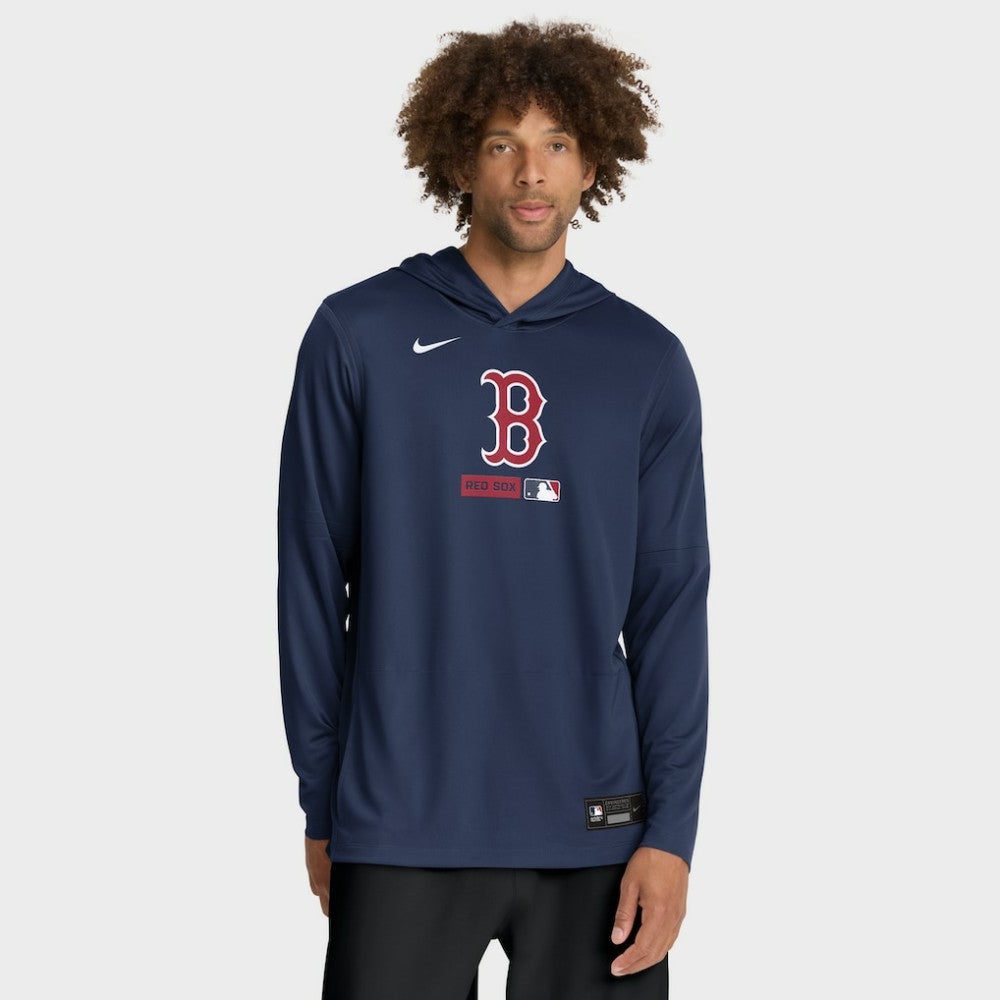Boston Red Sox Nike Authentic Collection Dri-FIT Long Sleeve Hooded T-Shirt Near Me