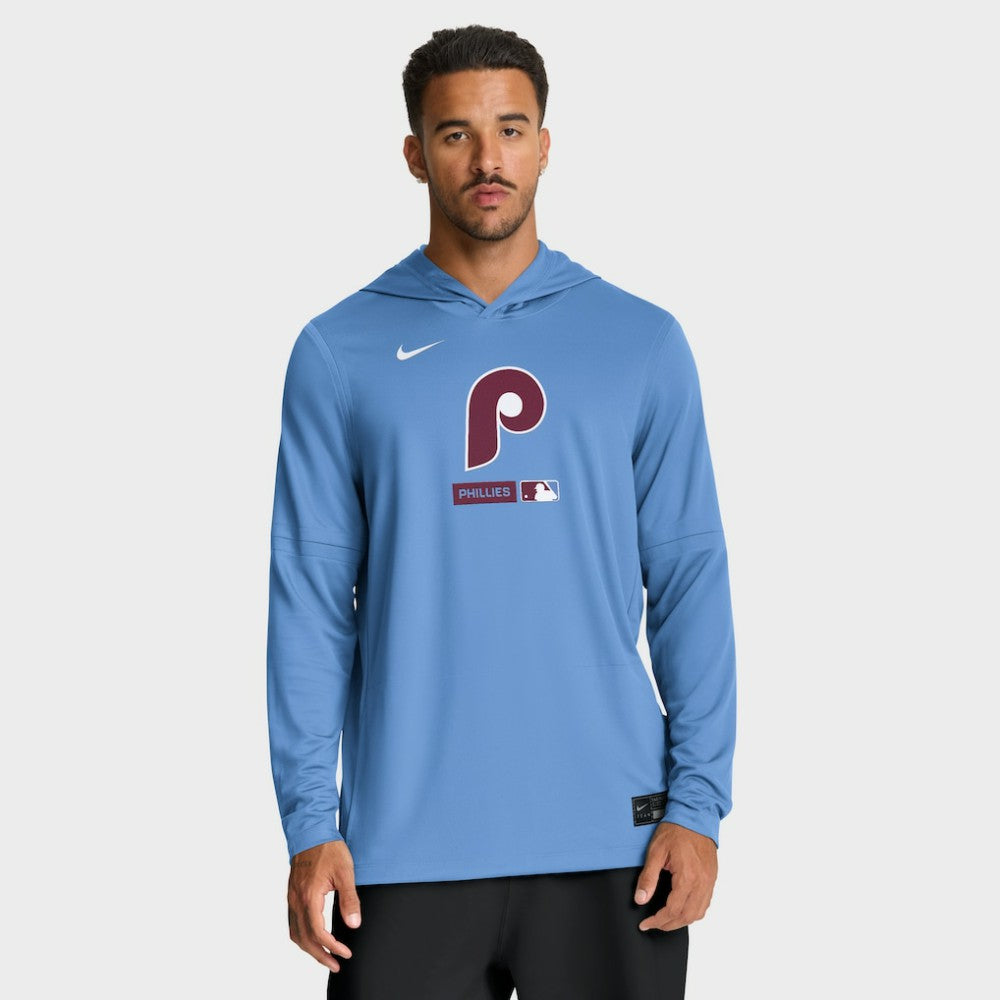 Philadelphia Phillies Nike Authentic Collection Dri-FIT Long Sleeve Hooded T-Shirt Sale