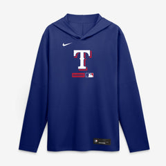 Texas Rangers Nike Authentic Collection Dri-FIT Long Sleeve Hooded T-Shirt Discount