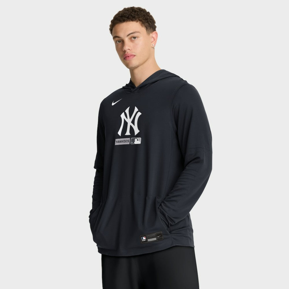 New York Yankees Nike Authentic Collection Dri-FIT Long Sleeve Hooded T-Shirt Sale