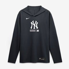 New York Yankees Nike Authentic Collection Dri-FIT Long Sleeve Hooded T-Shirt Sale
