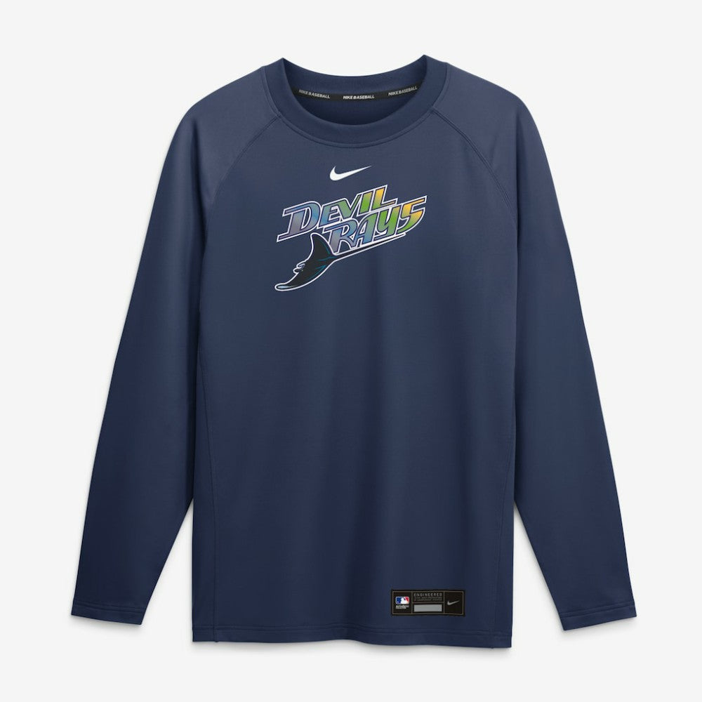 Tampa Bay Rays Nike Authentic Collection Game Time Raglan Long Sleeve T-Shirt Discount