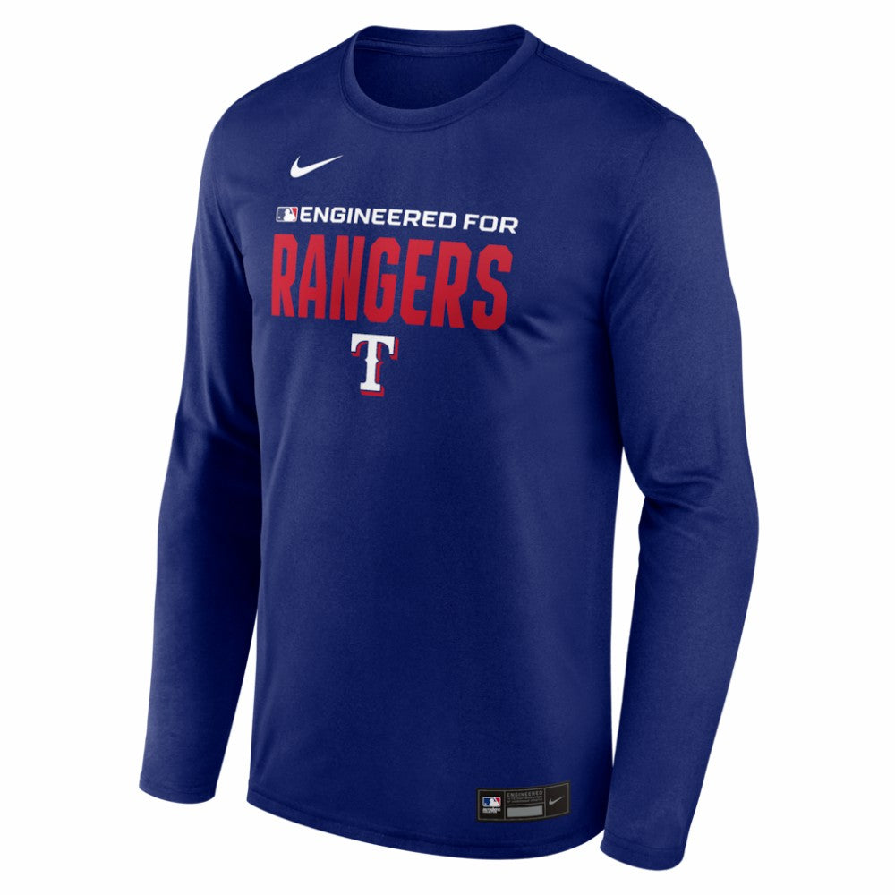 Texas Rangers Nike Authentic Collection Legend Dri-FIT Long Sleeve T-Shirt Outlet