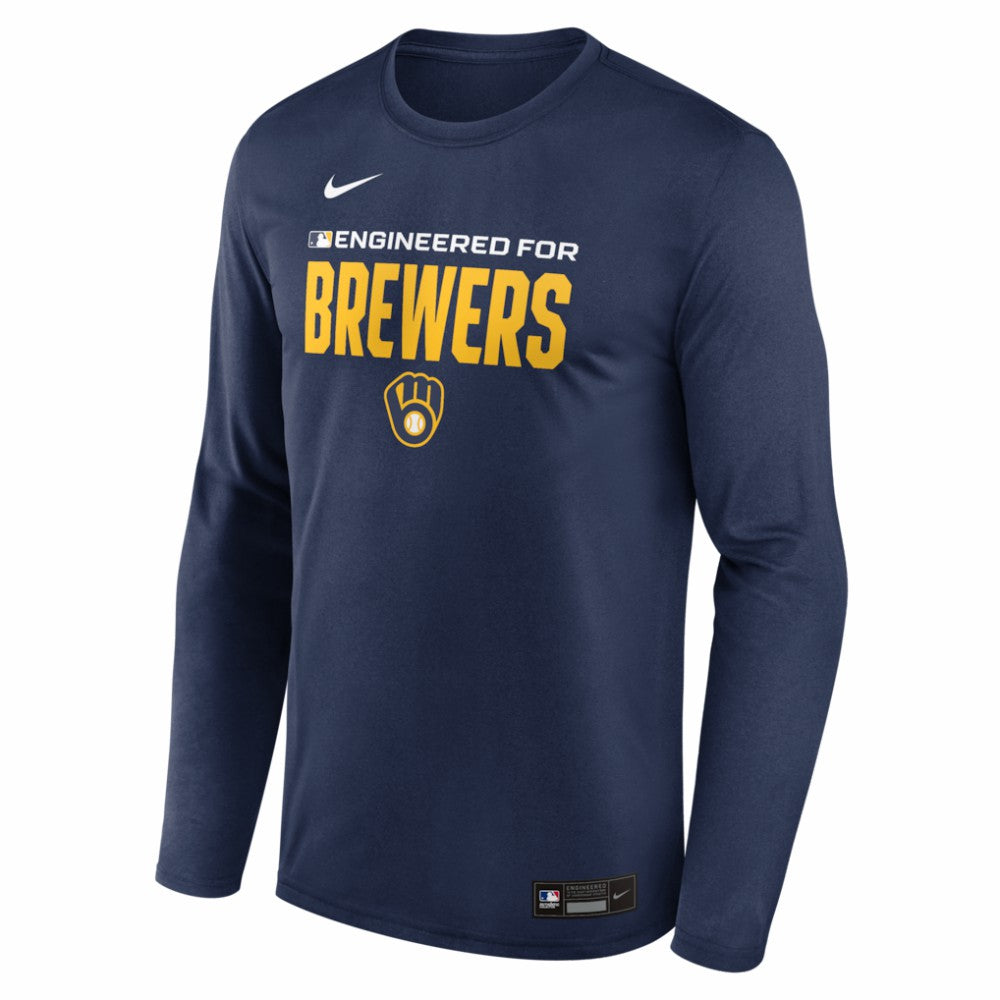 Milwaukee Brewers Nike Authentic Collection Legend Dri-FIT Long Sleeve T-Shirt for sale