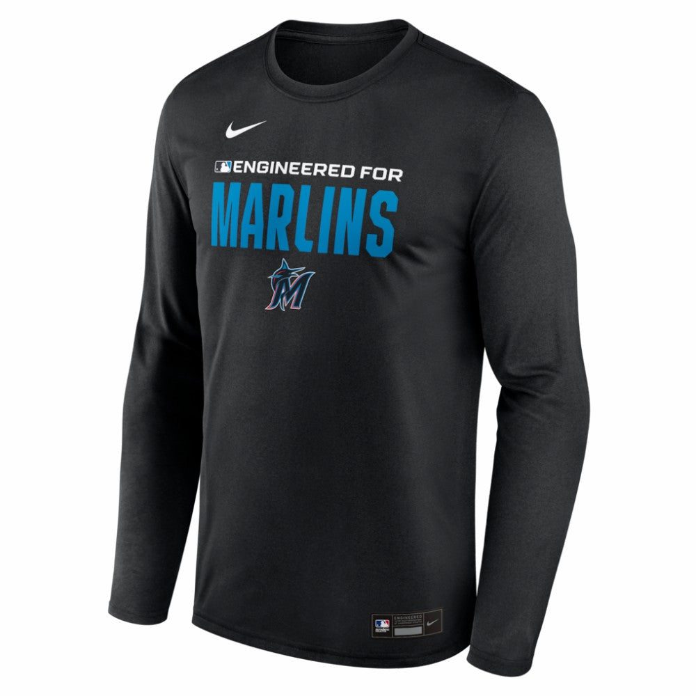 Miami Marlins Nike Authentic Collection Legend Dri-FIT Long Sleeve T-Shirt for sale