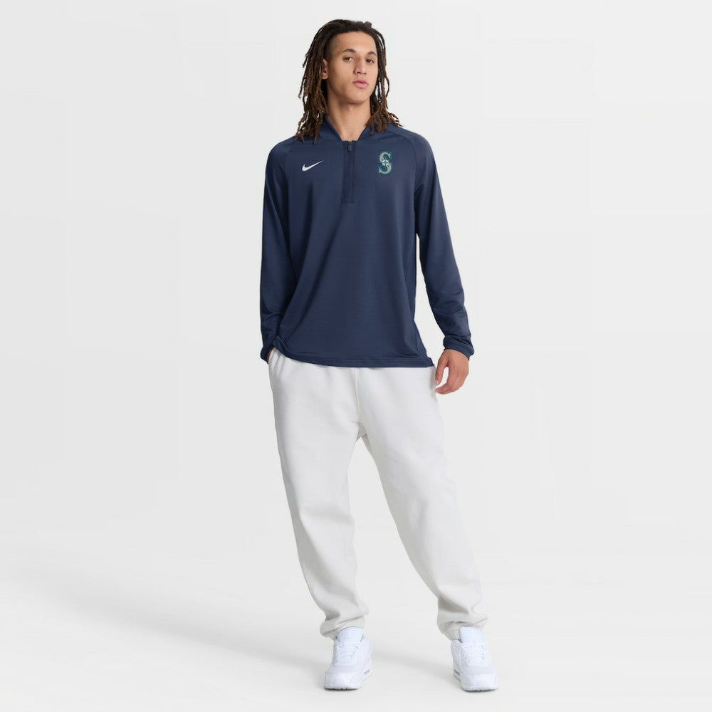 Seattle Mariners Nike Authentic Collection Dri-FIT Raglan Half-Zip Pullover Near Me