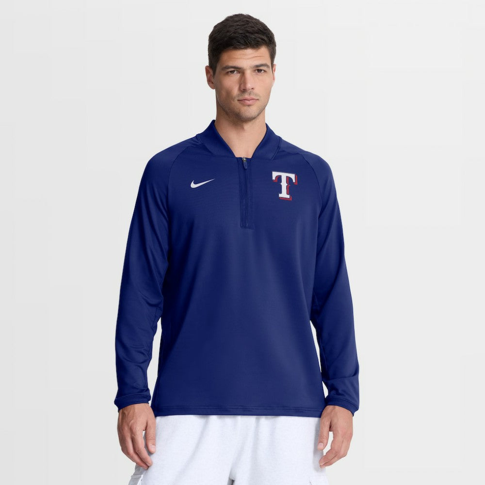 Texas Rangers Nike Authentic Collection Dri-FIT Raglan Half-Zip Pullover Near Me