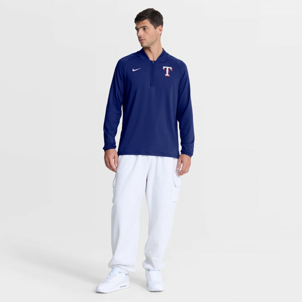 Texas Rangers Nike Authentic Collection Dri-FIT Raglan Half-Zip Pullover Near Me