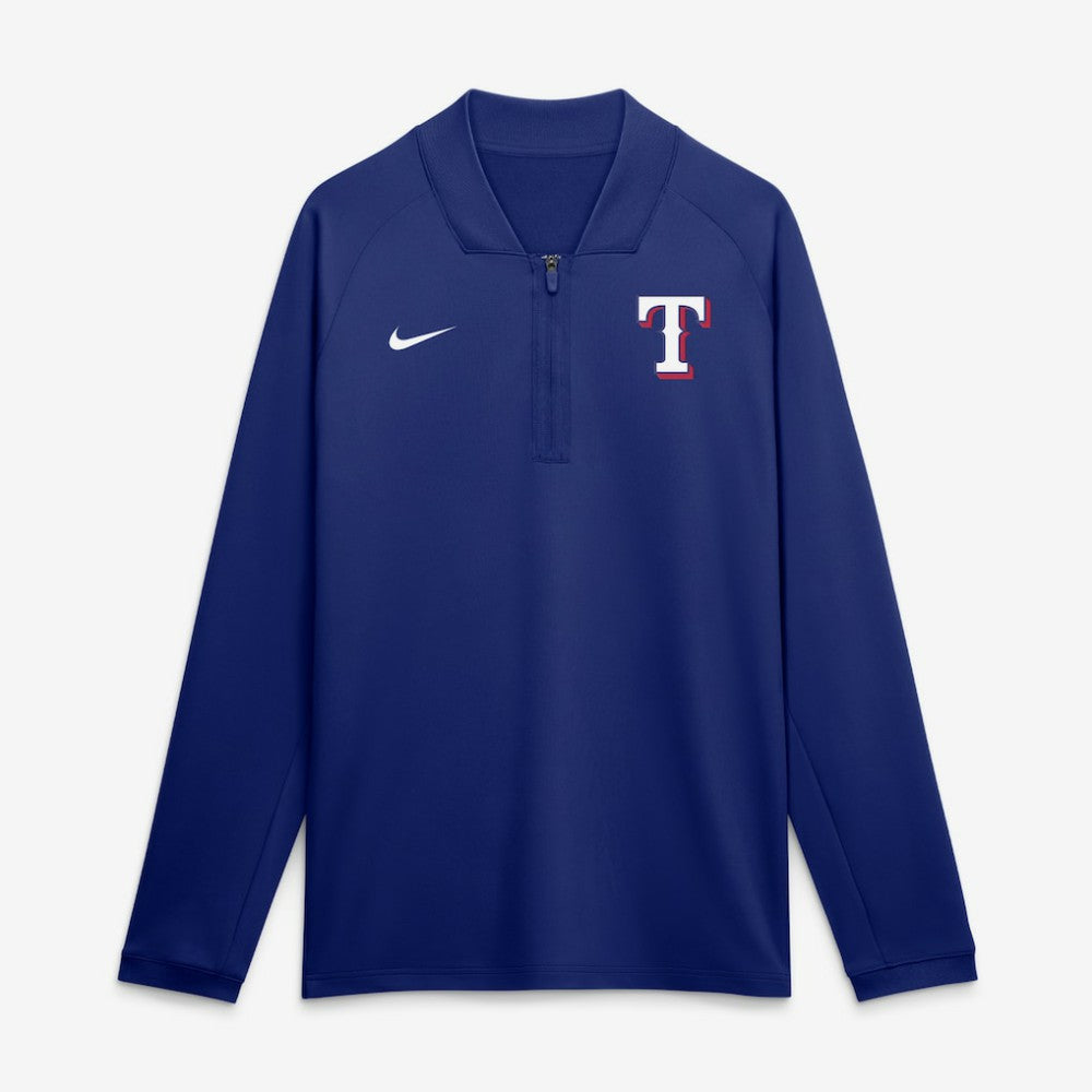 Texas Rangers Nike Authentic Collection Dri-FIT Raglan Half-Zip Pullover Near Me