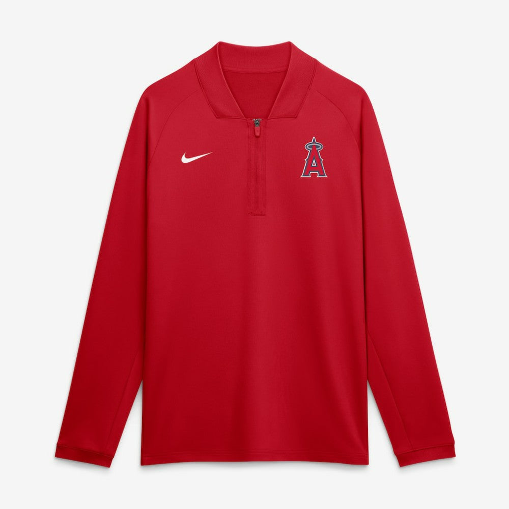 Los Angeles Angels Nike Authentic Collection Dri-FIT Raglan Half-Zip Pullover Discount