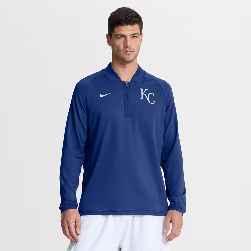 Kansas City Royals Nike Authentic Collection Dri-FIT Raglan Half-Zip Pullover Discount