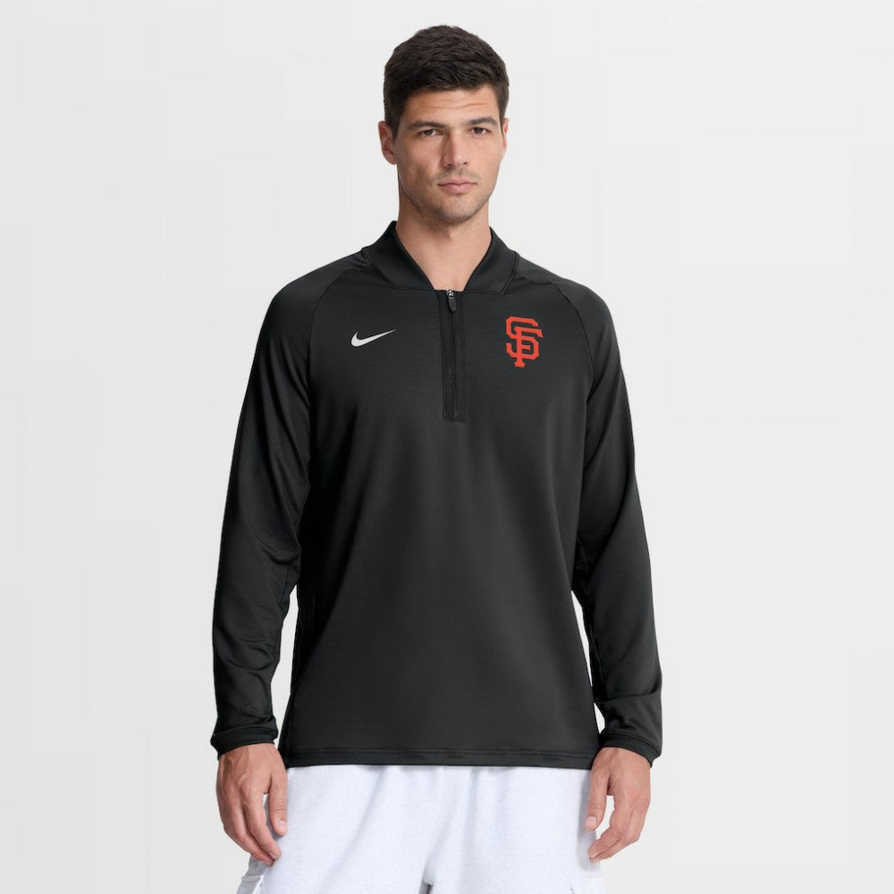 San Francisco Giants Nike Authentic Collection Dri-FIT Raglan Half-Zip Pullover Discount