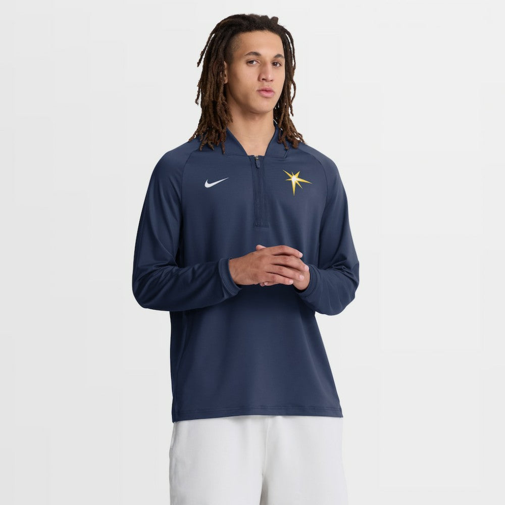 Tampa Bay Rays Nike Authentic Collection Dri-FIT Raglan Half-Zip Pullover for sale