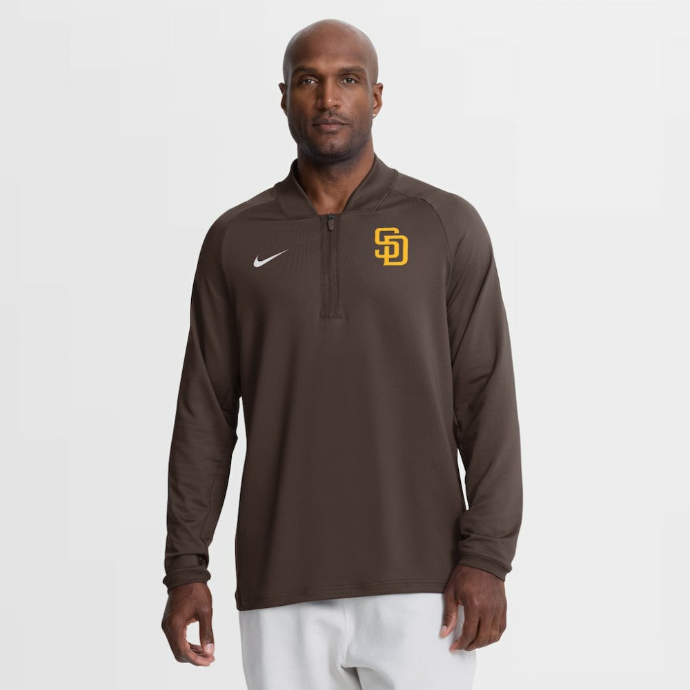 San Diego Padres Nike Authentic Collection Dri-FIT Raglan Half-Zip Pullover Discount