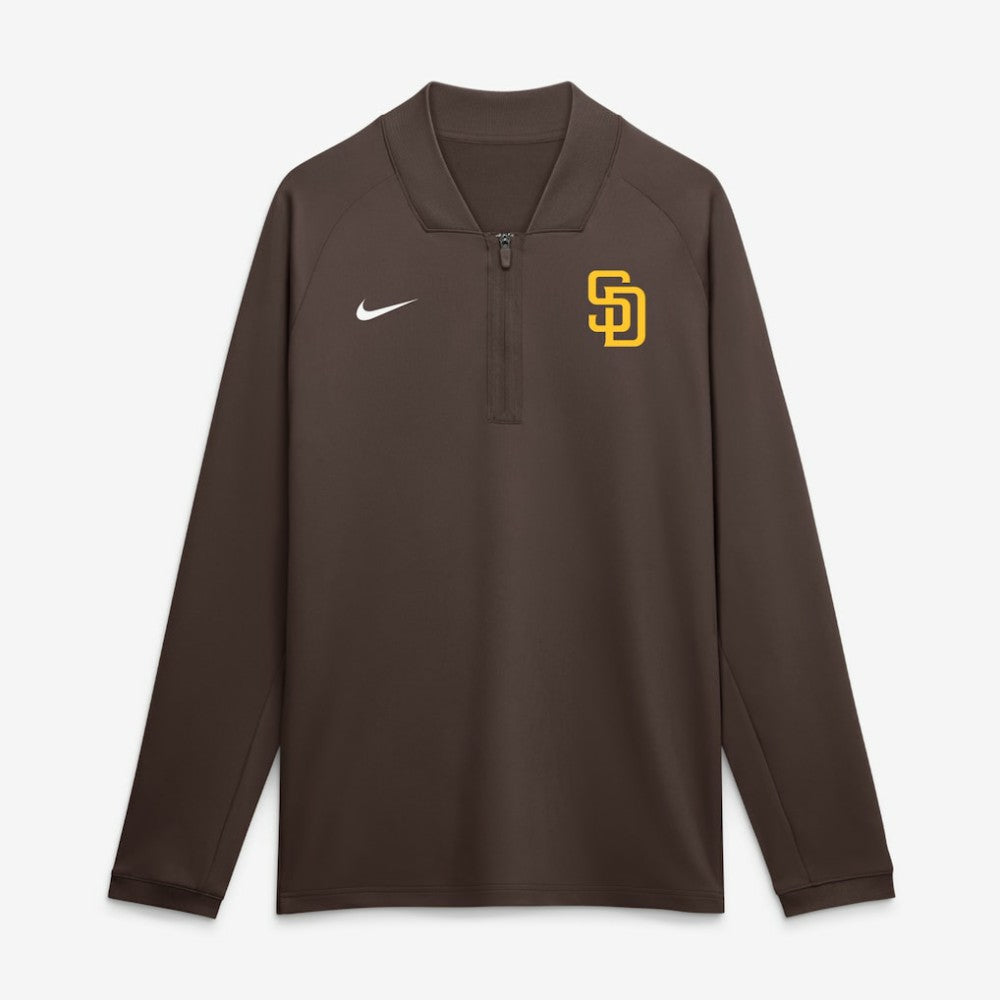 San Diego Padres Nike Authentic Collection Dri-FIT Raglan Half-Zip Pullover Discount
