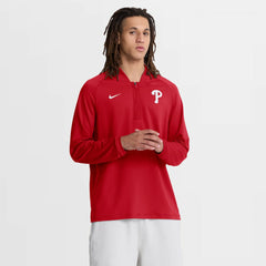 Philadelphia Phillies Nike Authentic Collection Dri-FIT Raglan Half-Zip Pullover Near Me