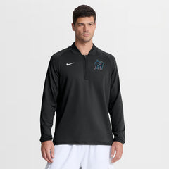 Miami Marlins Nike Authentic Collection Dri-FIT Raglan Half-Zip Pullover Near Me