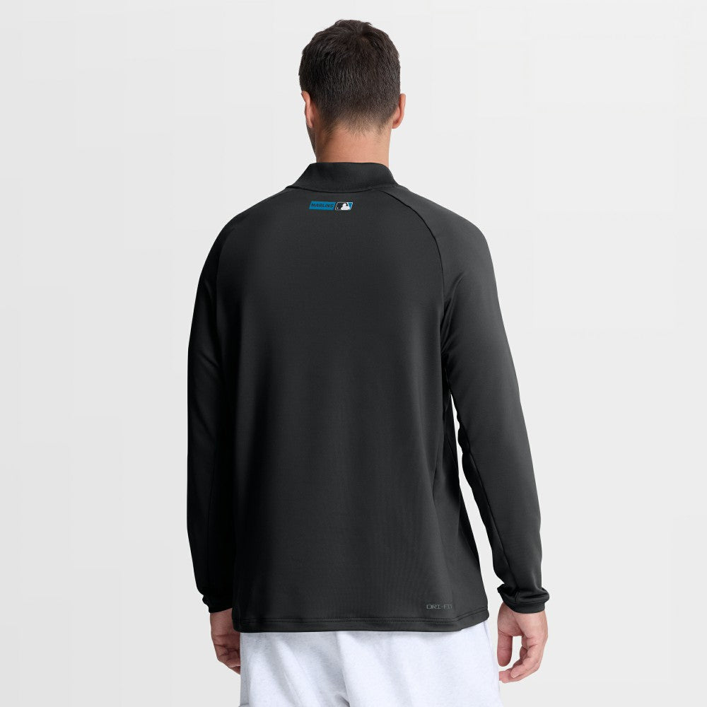 Miami Marlins Nike Authentic Collection Dri-FIT Raglan Half-Zip Pullover Near Me