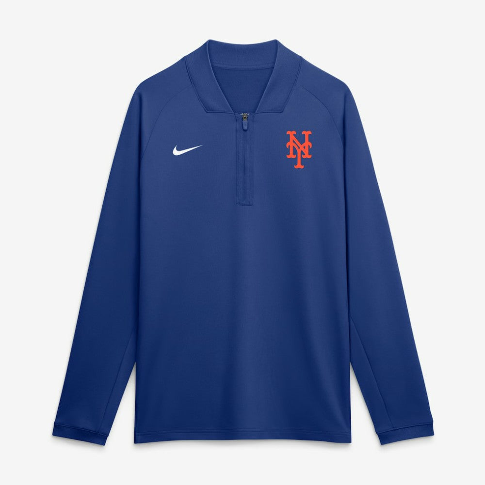 New York Mets Nike Authentic Collection Dri-FIT Raglan Half-Zip Pullover for sale