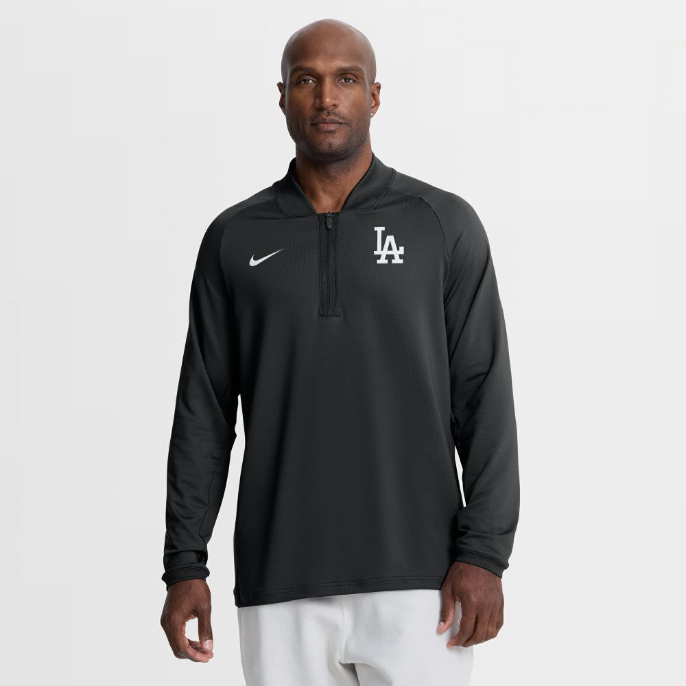 Los Angeles Dodgers Nike Authentic Collection Dri-FIT Raglan Half-Zip Pullover Online