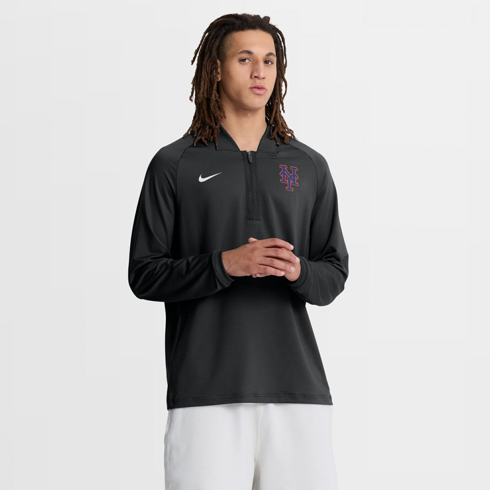 New York Mets Nike Authentic Collection Dri-FIT Raglan Half-Zip Pullover Discount