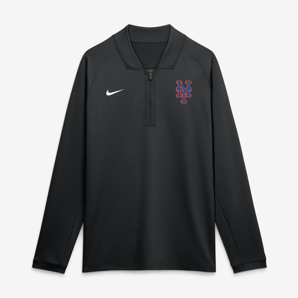 New York Mets Nike Authentic Collection Dri-FIT Raglan Half-Zip Pullover Discount