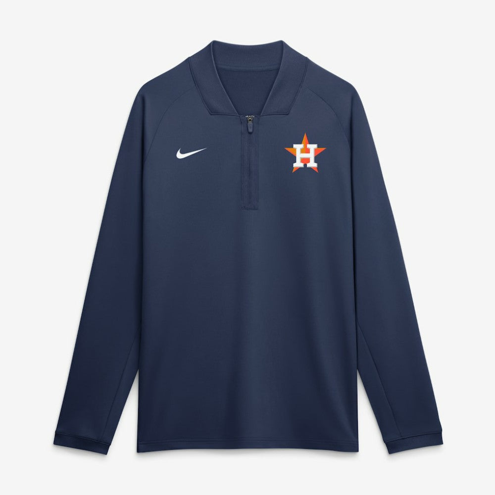 Houston Astros Nike Authentic Collection Dri-FIT Raglan Half-Zip Pullover Outlet