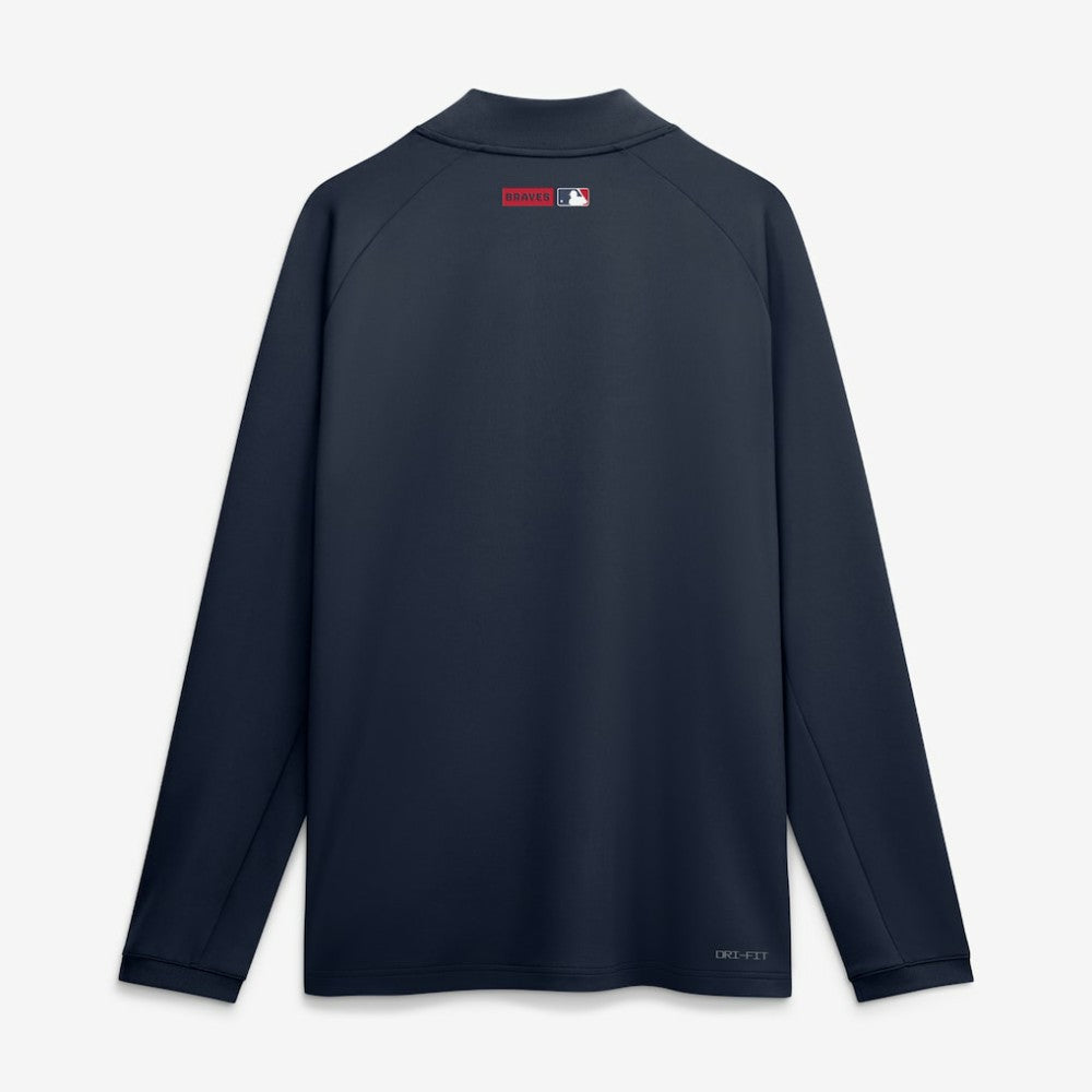 Atlanta Braves Nike Authentic Collection Dri-FIT Raglan Half-Zip Pullover for sale