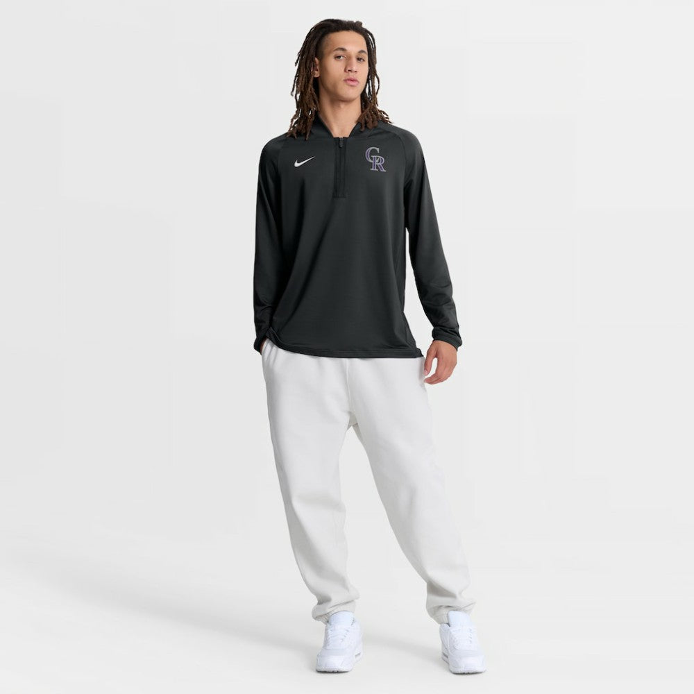 Colorado Rockies Nike Authentic Collection Dri-FIT Raglan Half-Zip Pullover Sale
