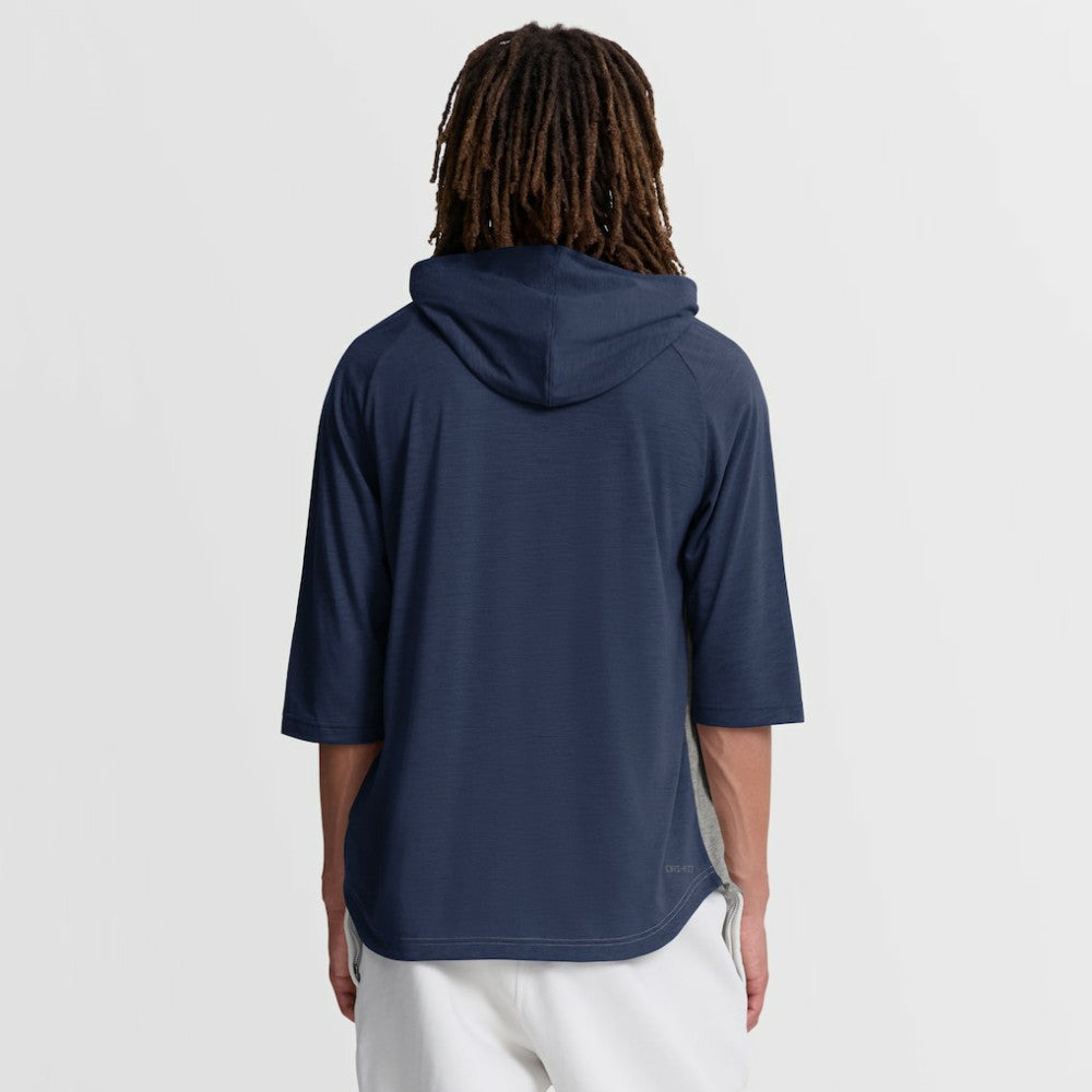 Milwaukee Brewers Nike Authentic Collection Flux Dri-FIT Raglan 3/4-Sleeve Hooded T-Shirt Outlet