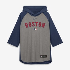 Boston Red Sox Nike Authentic Collection Flux Dri-FIT Raglan 3/4-Sleeve Hooded T-Shirt Online