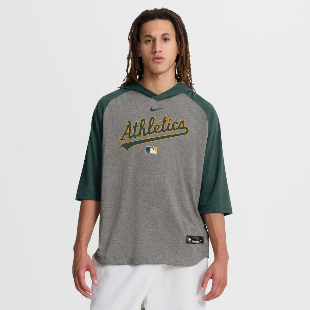 Athletics Nike Authentic Collection Flux Dri-FIT Raglan 3/4-Sleeve Hooded T-Shirt Outlet