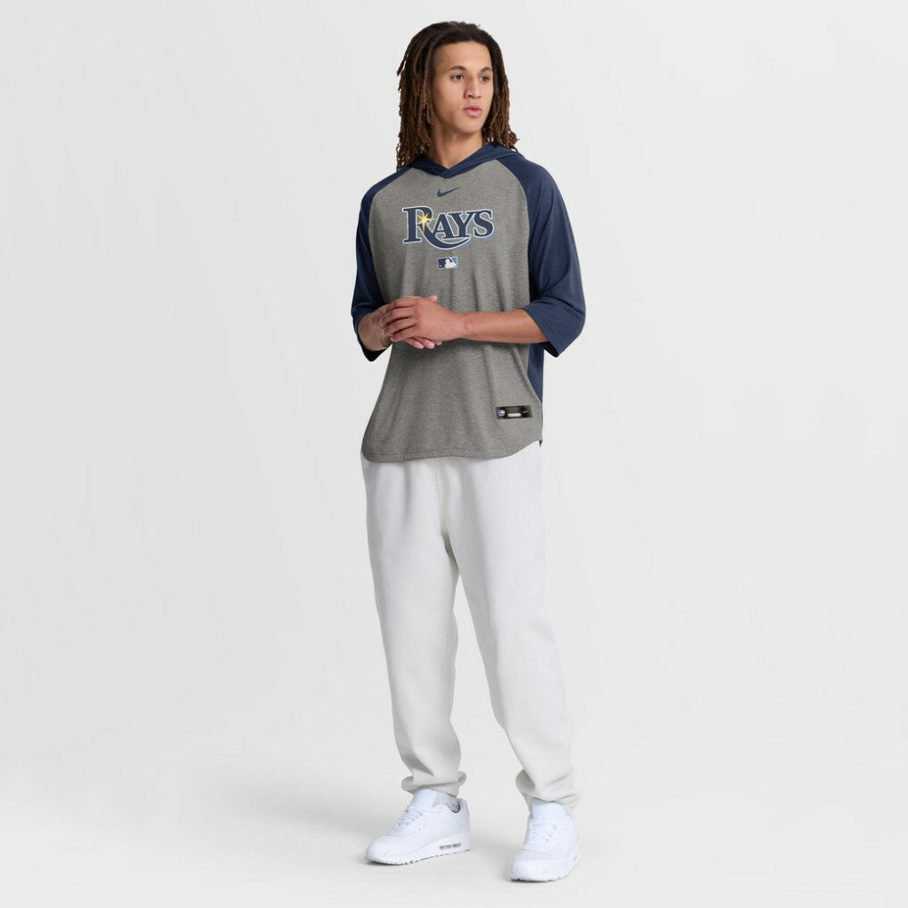 Tampa Bay Rays Nike Authentic Collection Flux Dri-FIT Raglan 3/4-Sleeve Hooded T-Shirt for sale