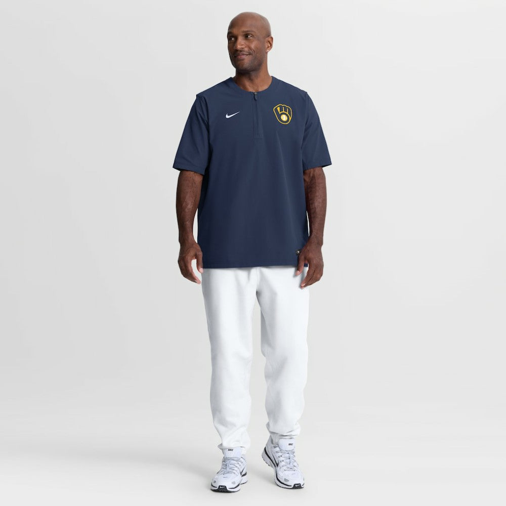 Milwaukee Brewers Nike Authentic Collection Dri-FIT Quarter-Zip Windshirt Online
