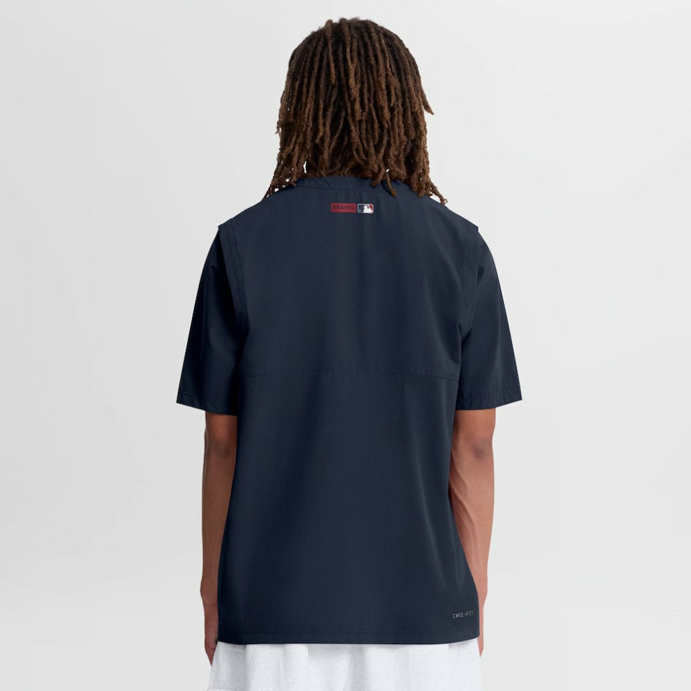 Atlanta Braves Nike Authentic Collection Dri-FIT Quarter-Zip Windshirt Online