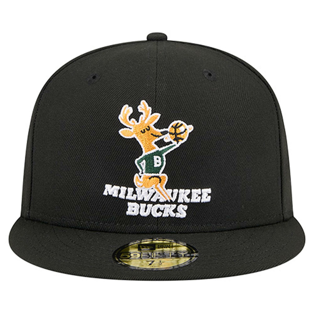 New Era Milwaukee Bucks Core Logo 59FIFTY Fitted Hat Black
