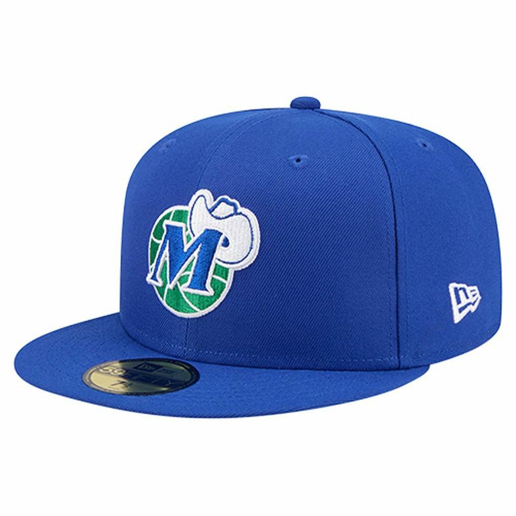 New Era Dallas Mavericks Core Logo 59FIFTY Fitted Hat Blue