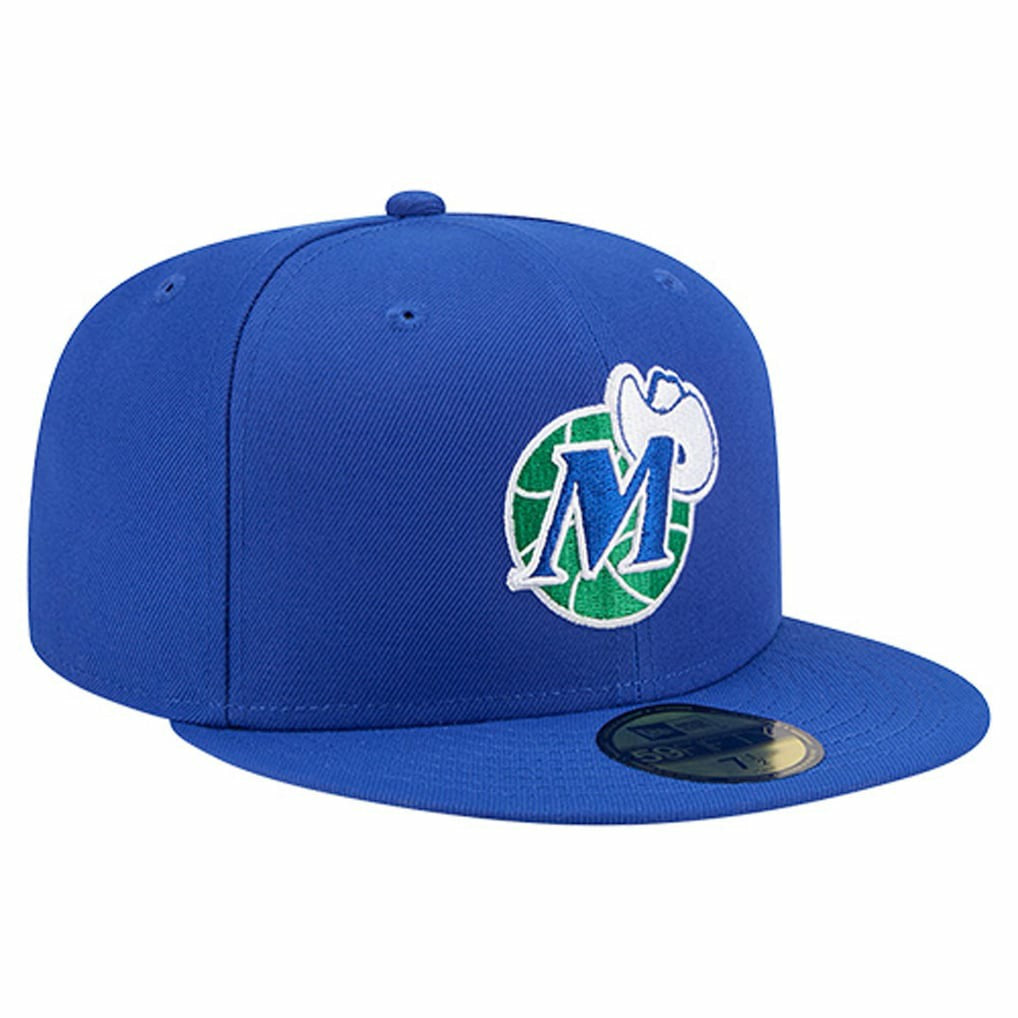 New Era Dallas Mavericks Core Logo 59FIFTY Fitted Hat Blue