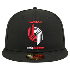 New Era Portland Trail Blazers Core Logo 59FIFTY Fitted Hat Black