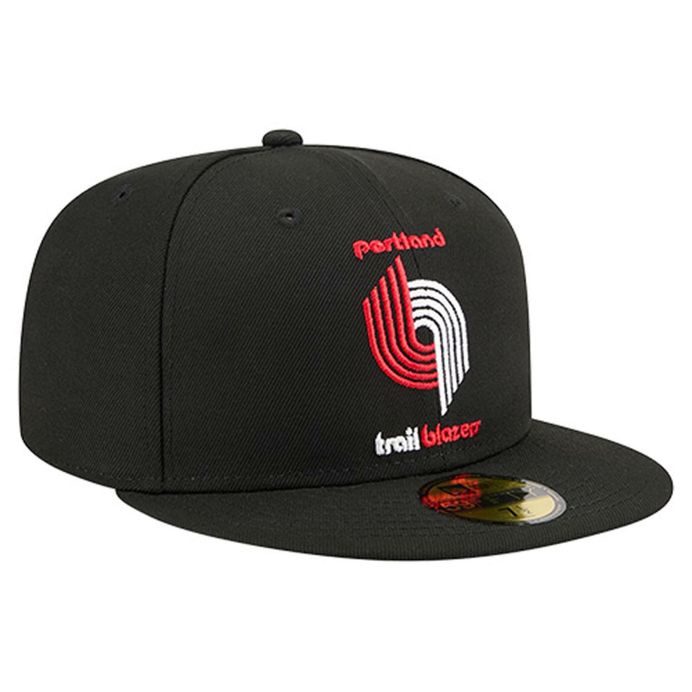New Era Portland Trail Blazers Core Logo 59FIFTY Fitted Hat Black