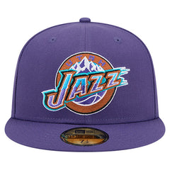 New Era Utah Jazz Core Logo 59FIFTY Fitted Hat Purple