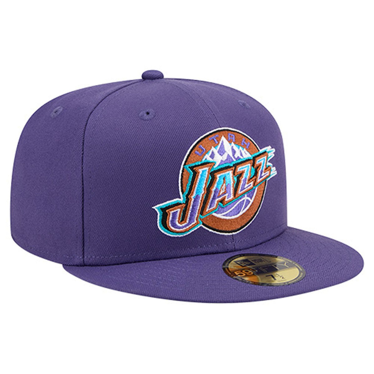 New Era Utah Jazz Core Logo 59FIFTY Fitted Hat Purple