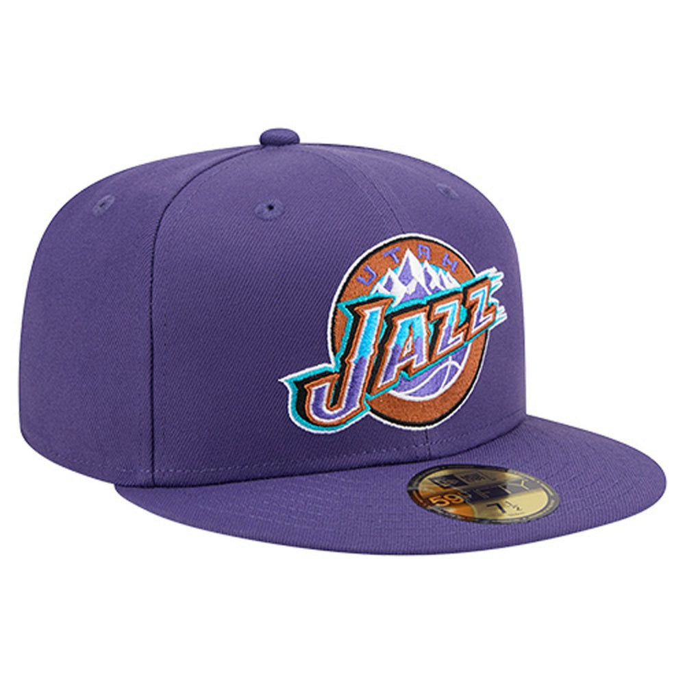 New Era Utah Jazz Core Logo 59FIFTY Fitted Hat Purple