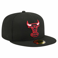 New Era Chicago Bulls Core Logo 59FIFTY Fitted Hat Black
