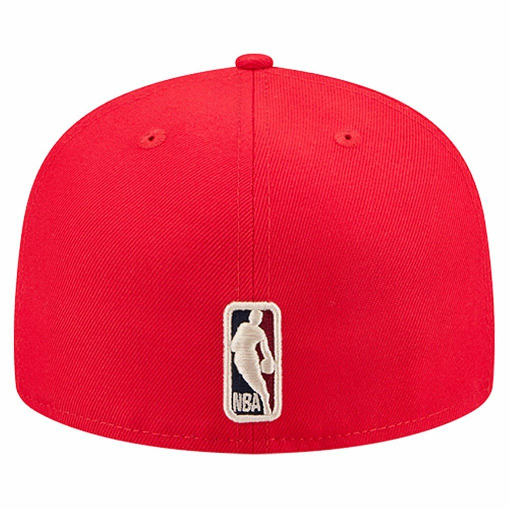 New Era Atlanta Hawks Core Logo 59FIFTY Fitted Hat Red