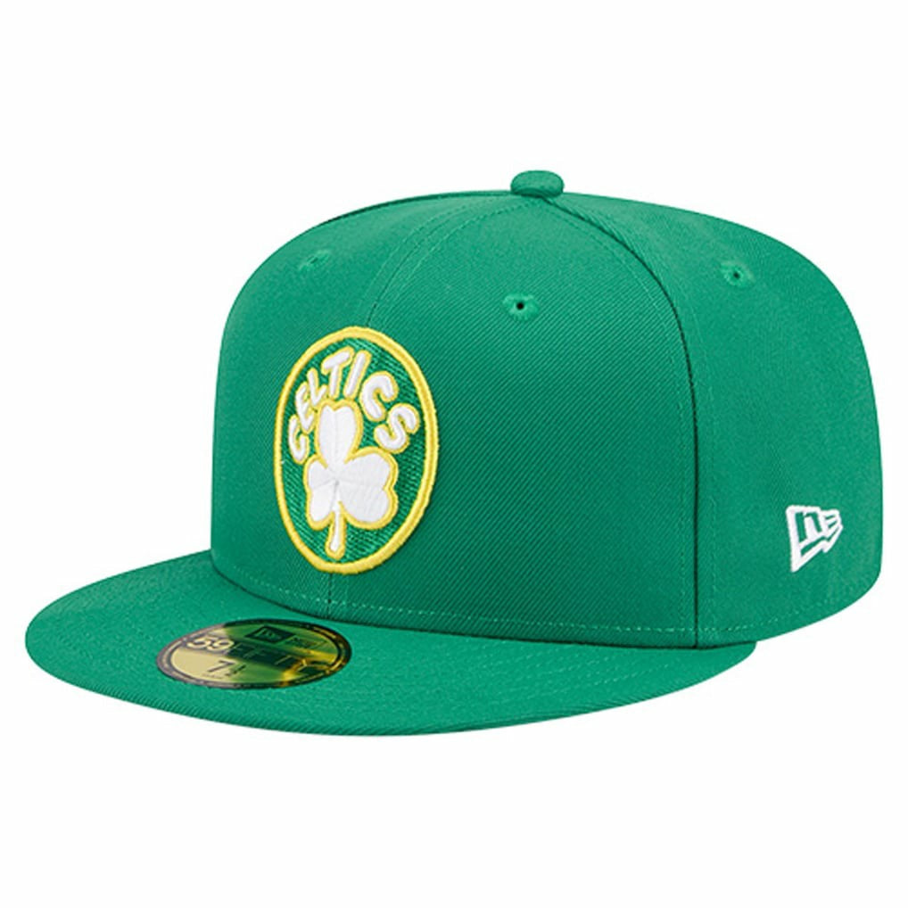 New Era Boston Celtics Core Logo 59FIFTY Fitted Hat Kelly Green