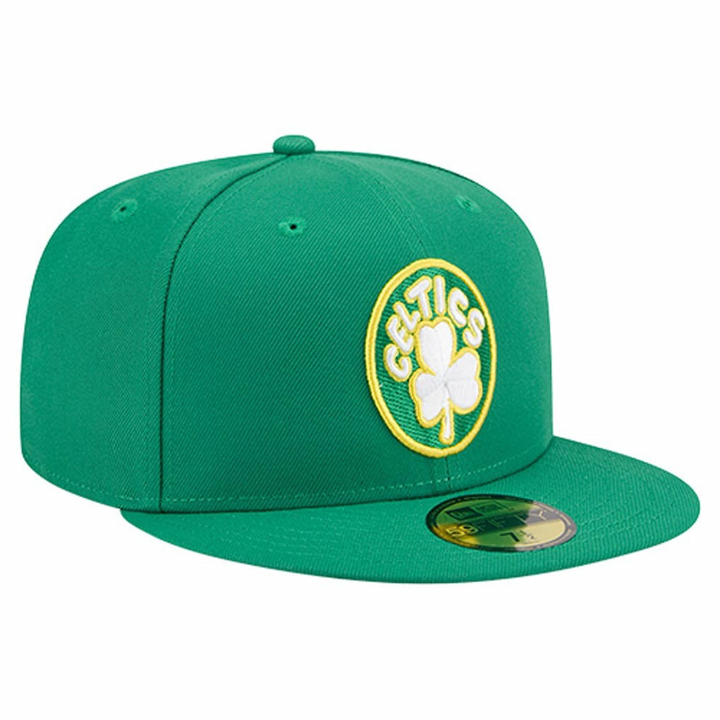 New Era Boston Celtics Core Logo 59FIFTY Fitted Hat Kelly Green