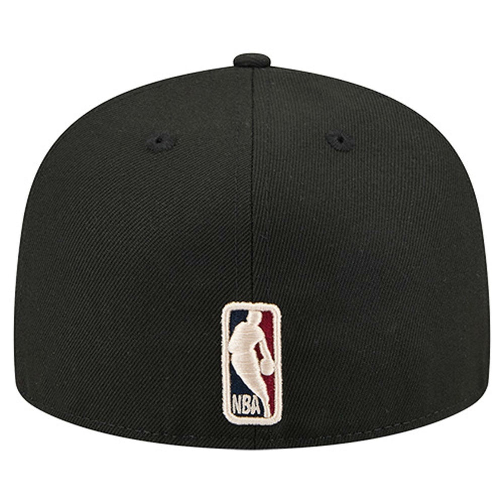 New Era Miami Heat Core Logo 59FIFTY Fitted Hat Black